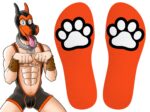 chaussettes paw kinky puppy orange 2