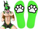 chaussettes paw kinky puppy vertes 2