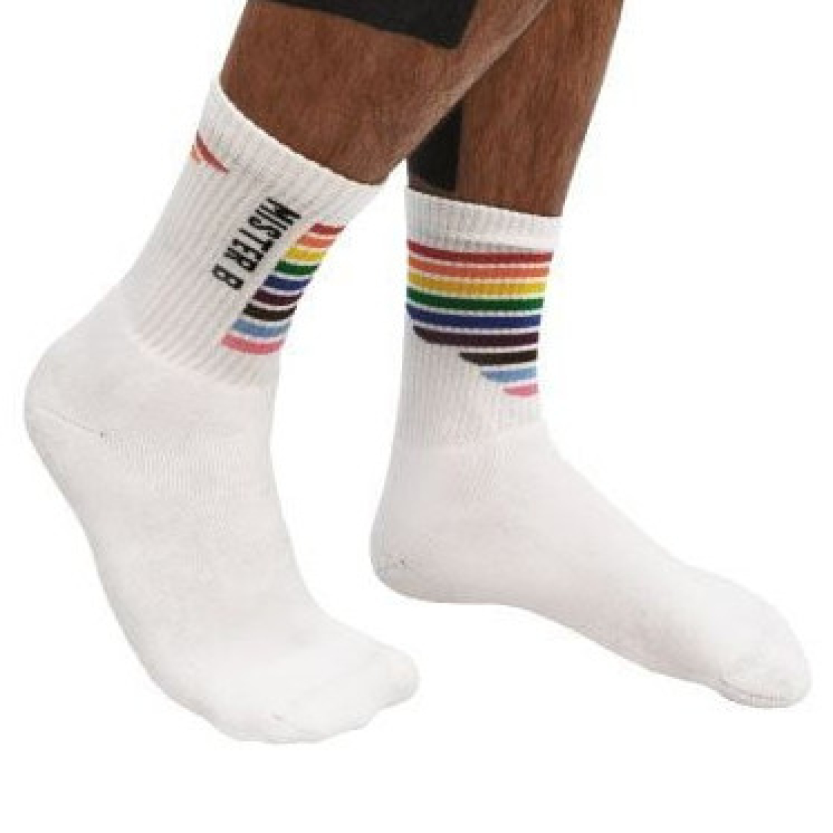 chaussettes pride blanches