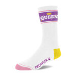 chaussettes queen blanc violet 1