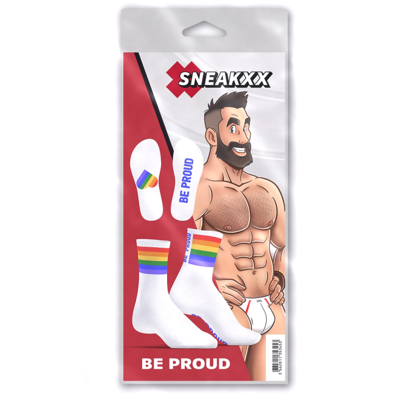 chaussettes rainbow be proud sneakxx 3