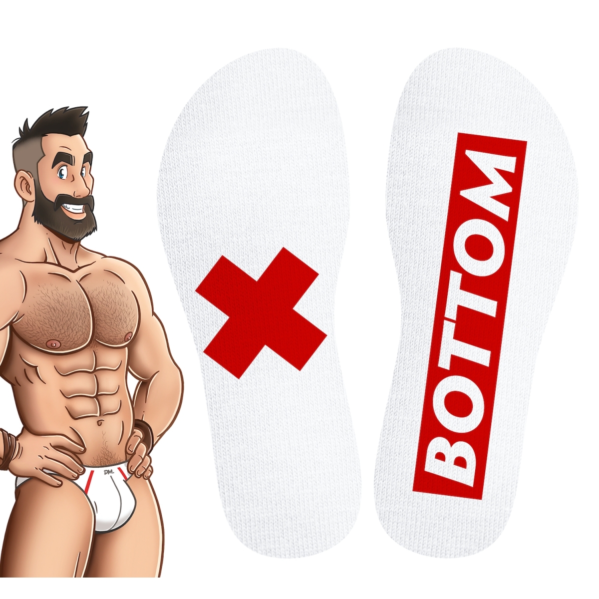 chaussettes stripe bottom sneakxx 2