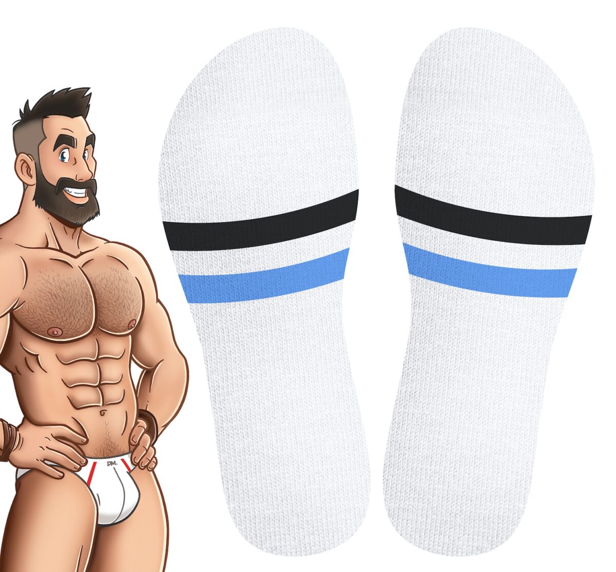 chaussettes suck university sneakxx blanc bleu 2