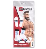 chaussettes suck university sneakxx blanc bleu 3