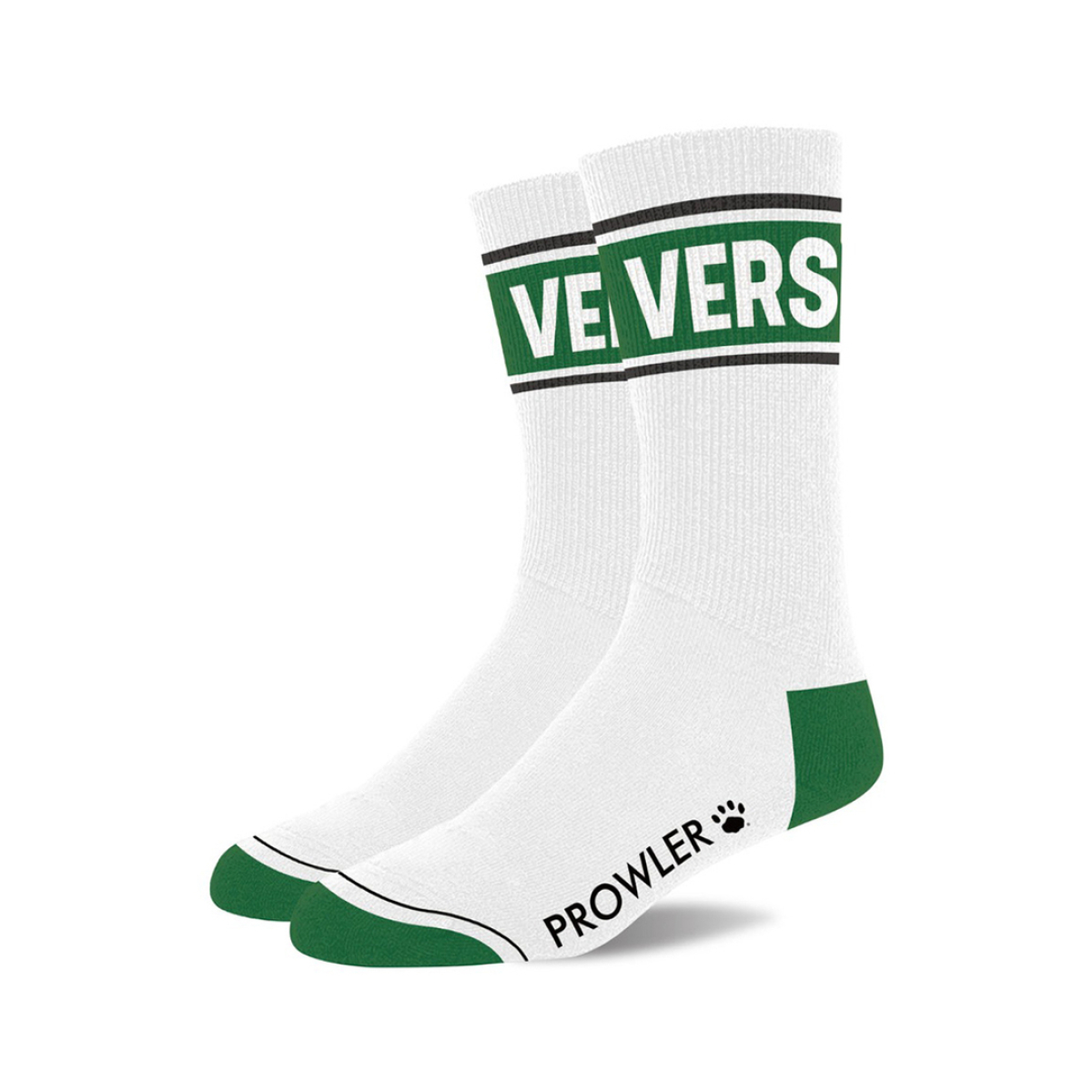 chaussettes vers blanc vert