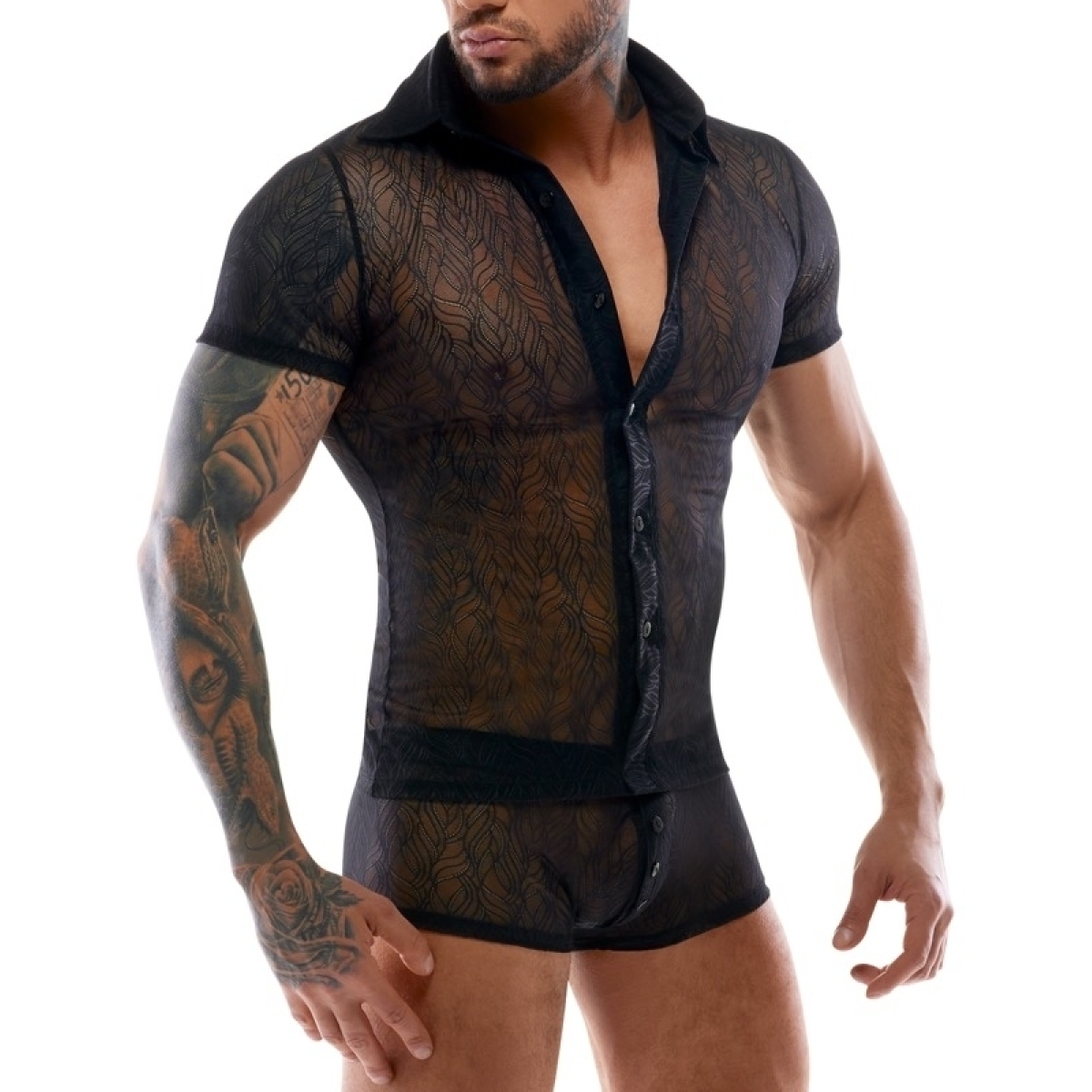 chemise en dentelle svenia noire 1