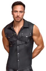 chemise sans manches lessio noire