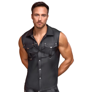 chemise sans manches lessio noire