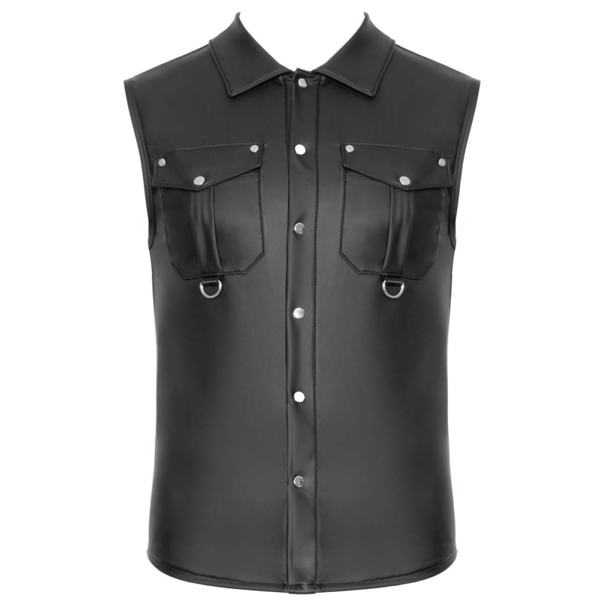 chemise sans manches lessio noire 7