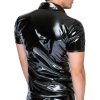 chemise vinyl polo noire 1
