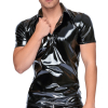 chemise vinyl polo noire 2