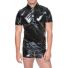 chemise vinyl polo noire 3
