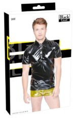 chemise vinyl polo noire 4
