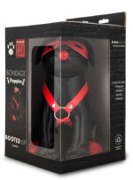 chien en simili bandit 24cm noir 1