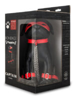 chien en simili captain chains 24cm noir 1