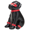 chien en simili captain chains 24cm noir