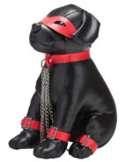 chien en simili captain chains 24cm noir