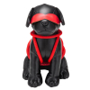 chien en simili rover 24cm noir 2