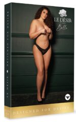 claire elastic lace brief with golden details black osx 2