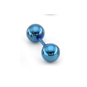 clou d oreille ball duo bleu