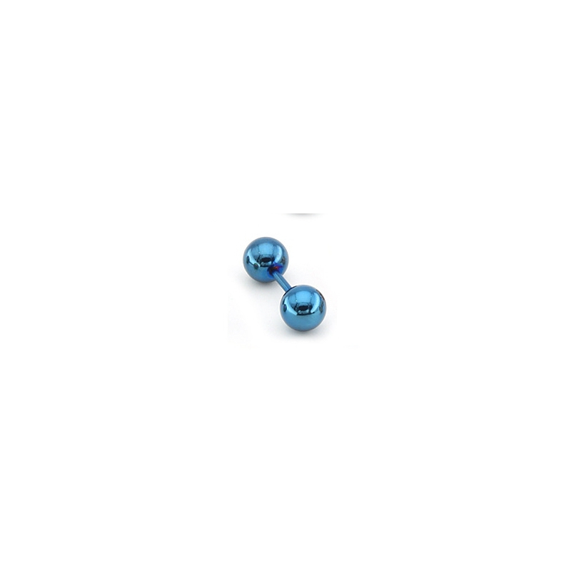 clou d oreille ball duo bleu