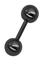 clou d oreille ball duo noir 1