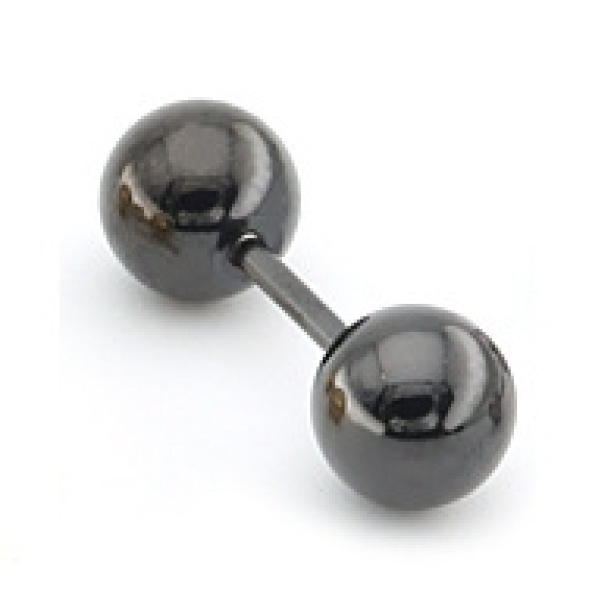 clou d oreille ball duo noir