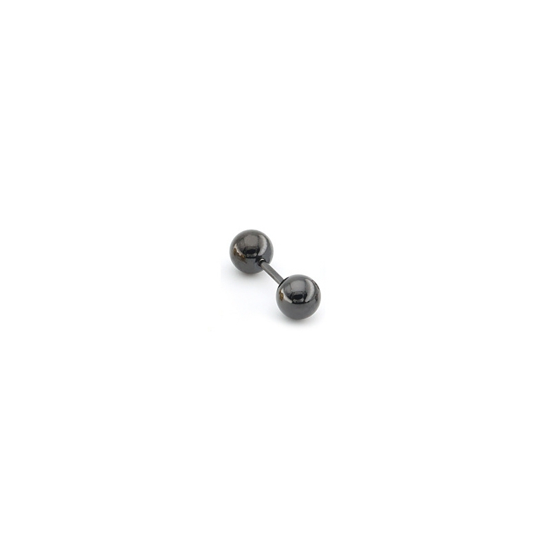 clou d oreille ball duo noir
