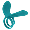 cockring avec etui vibrant vibrator green 10 x 28cm