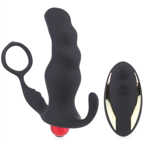 cockring et plug vibrant knight 10 x 35cm