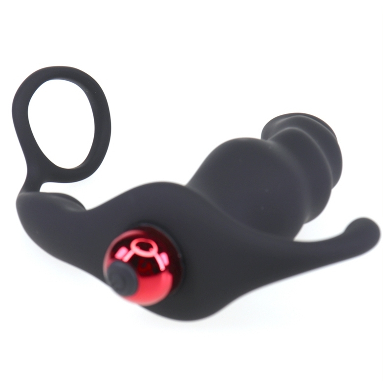 cockring et plug vibrant knight 10 x 35cm 4
