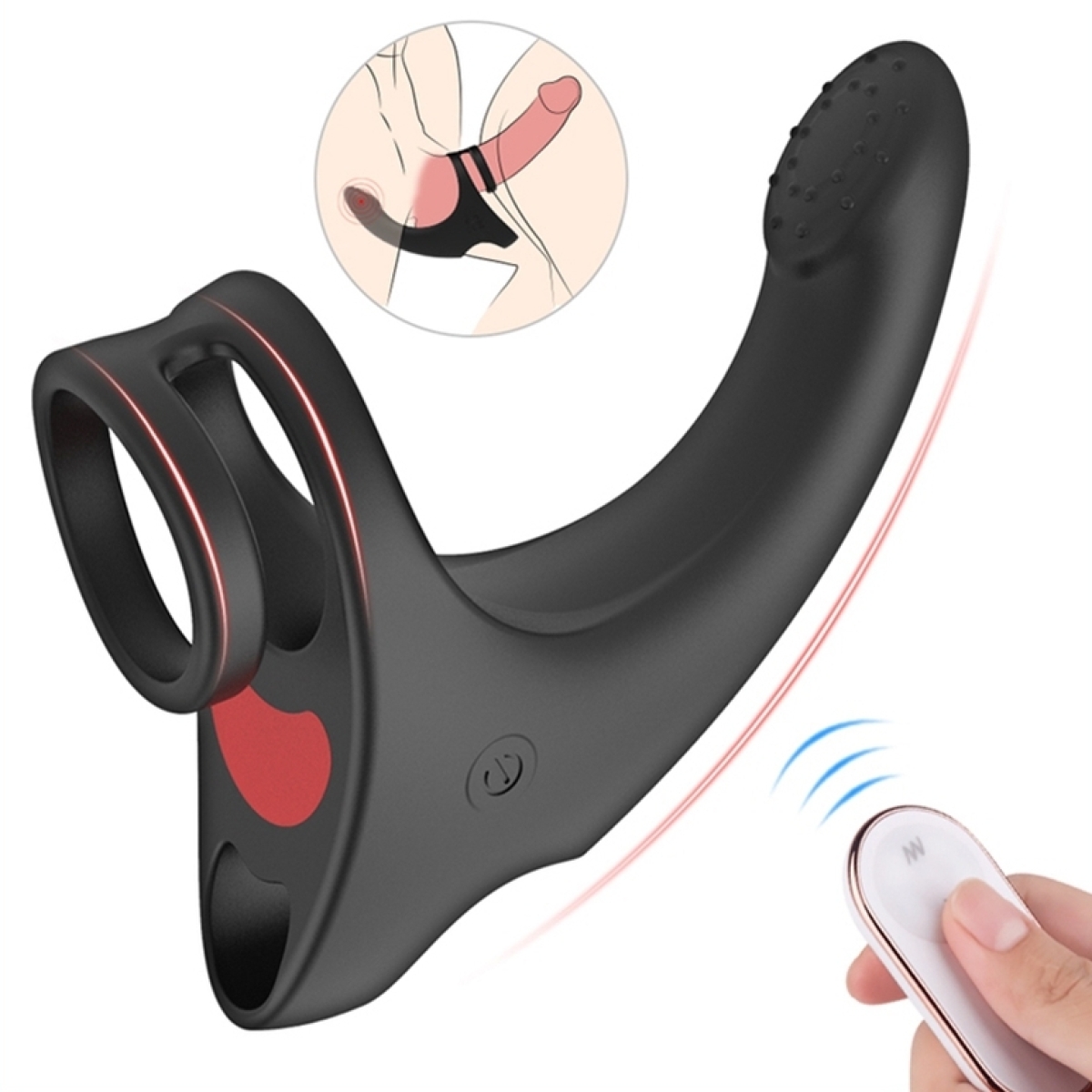 cockring et stimulateur perinee fingeus 10 x 25cm anneau 30mm