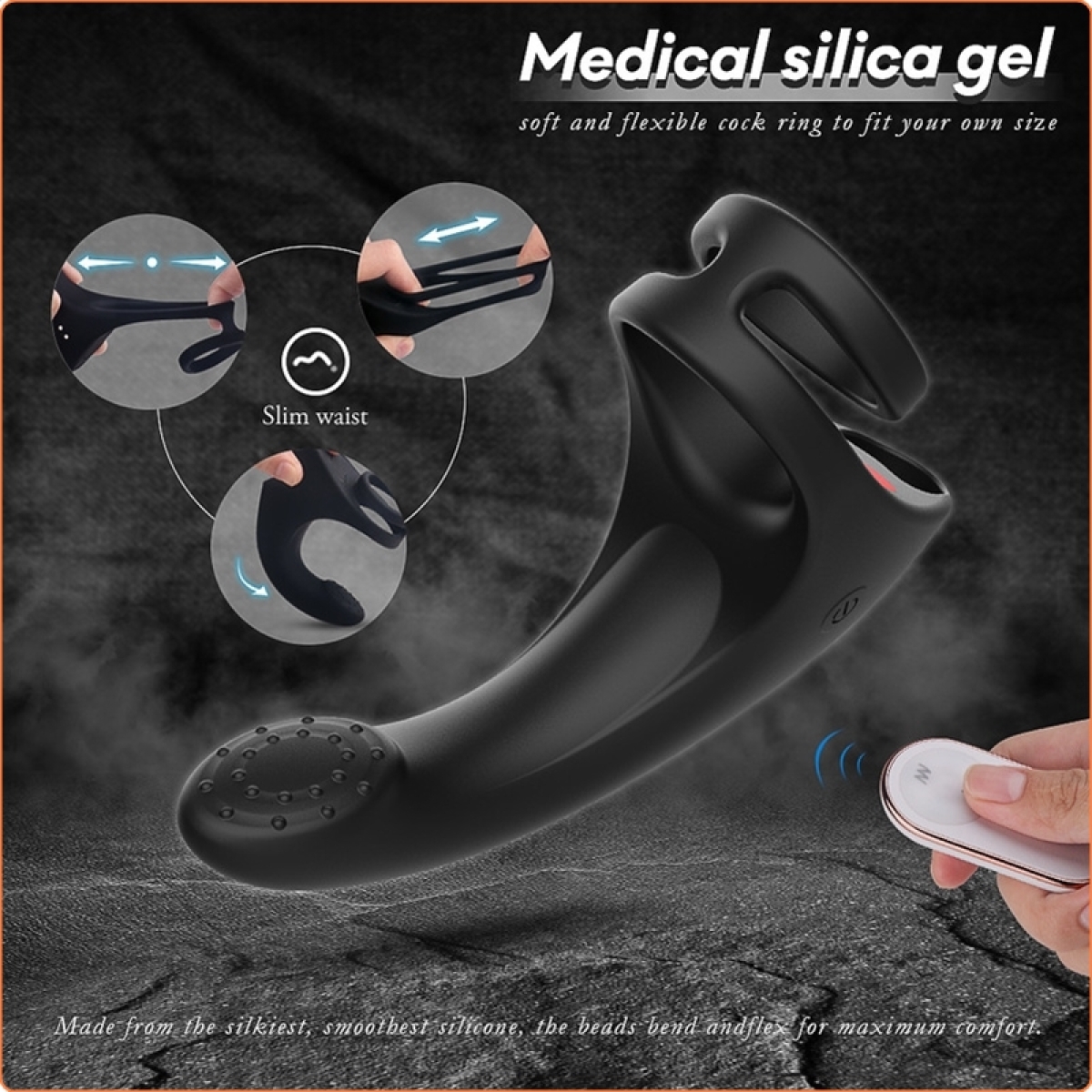 cockring et stimulateur perinee fingeus 10 x 25cm anneau 30mm 2