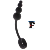 cockring plug anal beads ring 85 x 35 cm noir 2