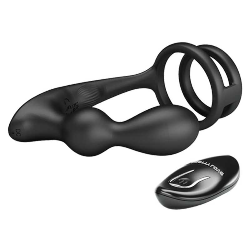 cockring plug marshall pretty love 75 x 27 cm noir 4