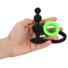 cockring plug phosphorescent beads glow 10 x 33cm 3
