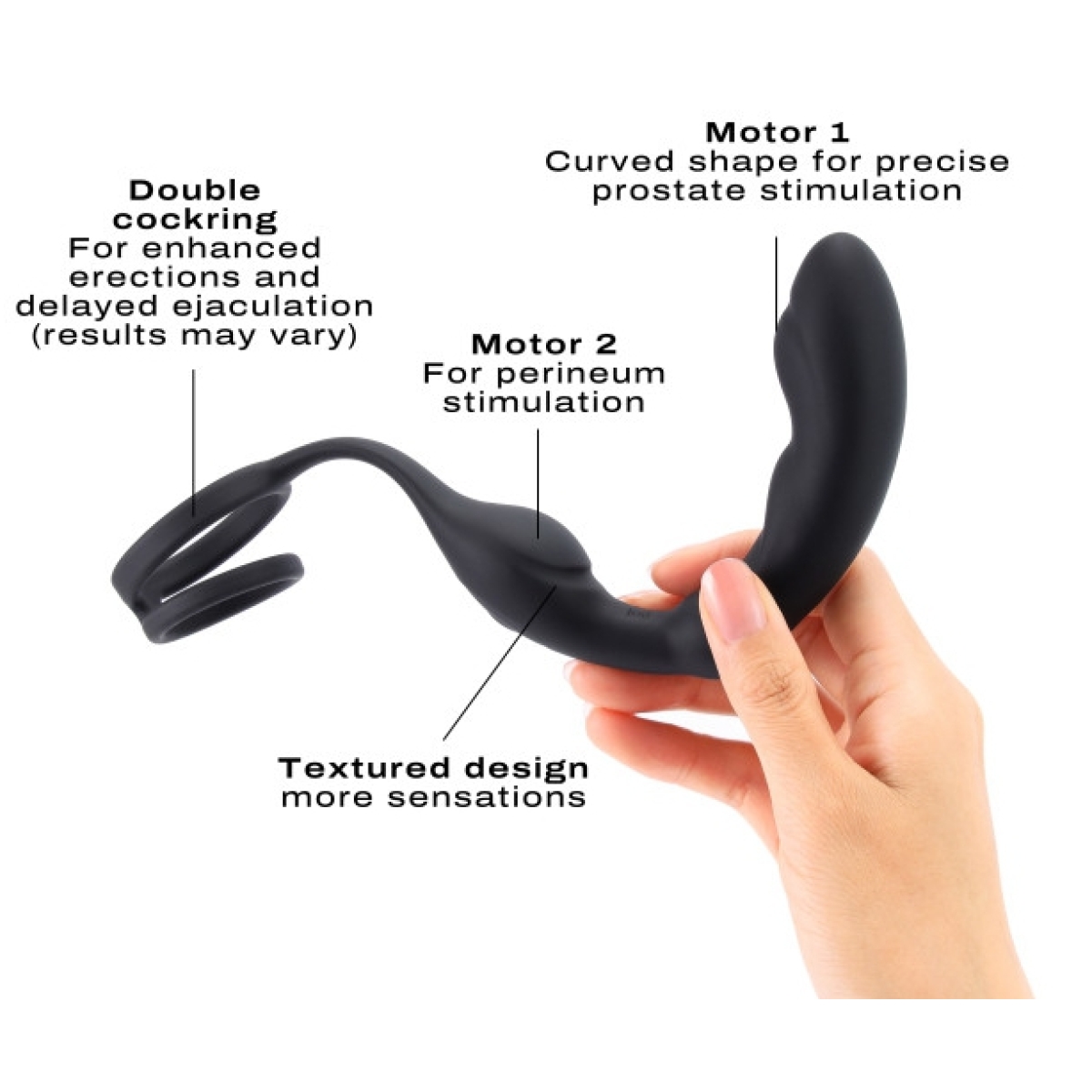 cockring plug vibrant p ring dorcel 9 x 37cm 2