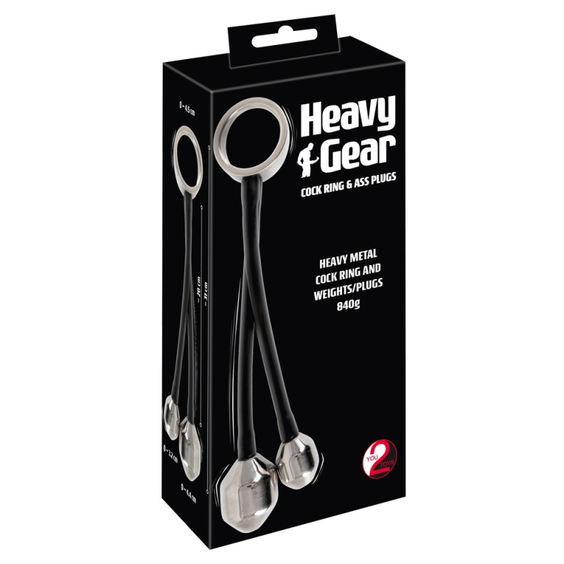 cockring plugs lestes en metal heavy ring 840gr 1