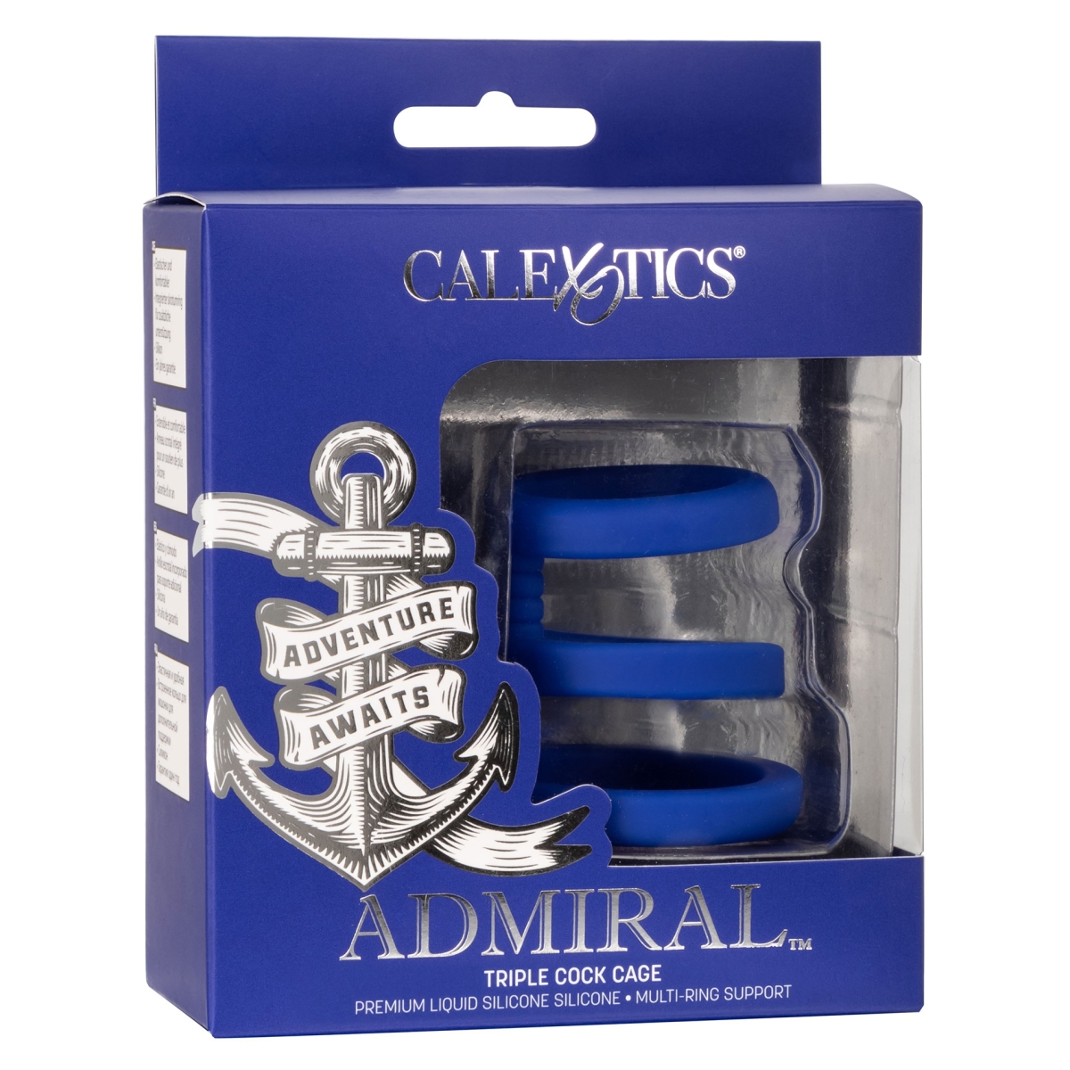 cockring triple cock cage admiral 32 37mm 1