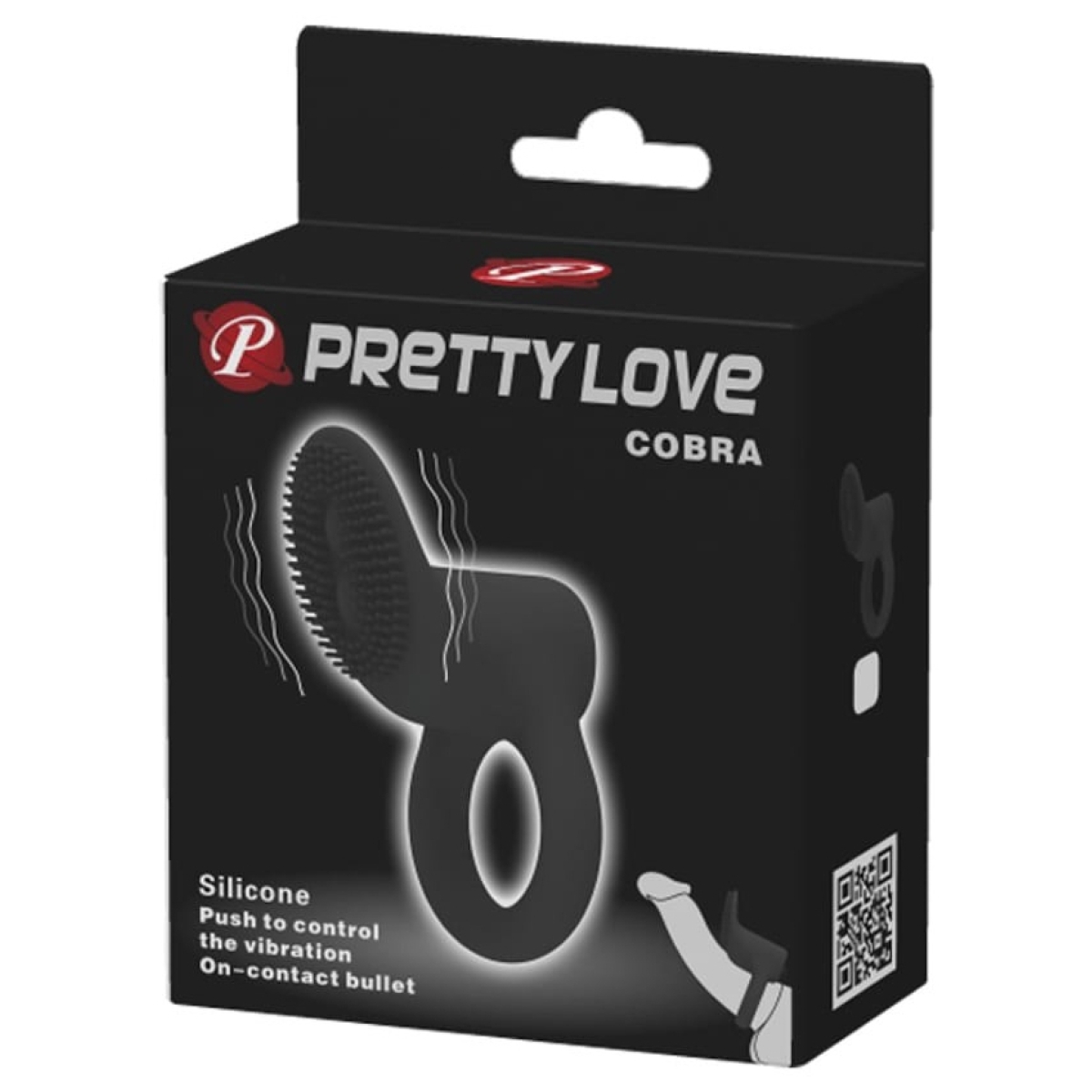 cockring vibrant cobra pretty love one push 1