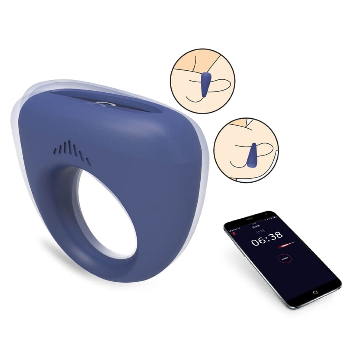 cockring vibrant controle a distance dante 28mm 3