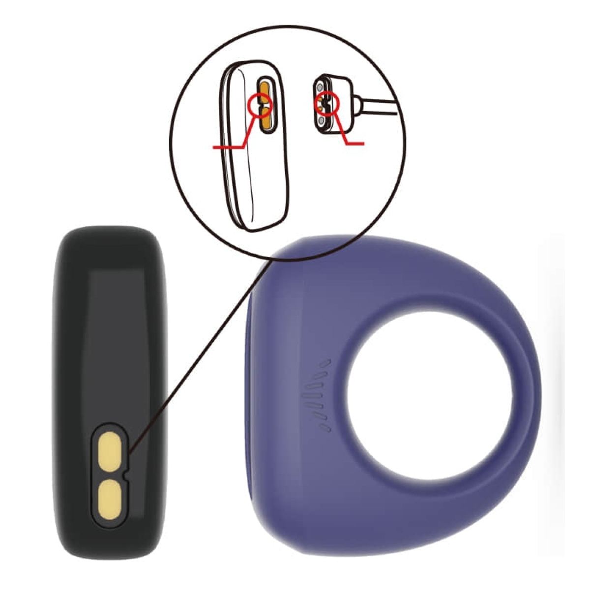 cockring vibrant controle a distance dante 28mm 8