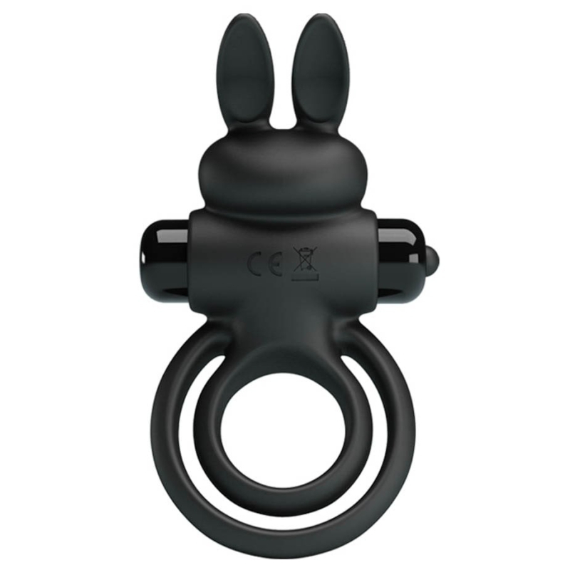 cockring vibrant dick rabbit petty love 25mm noir 2
