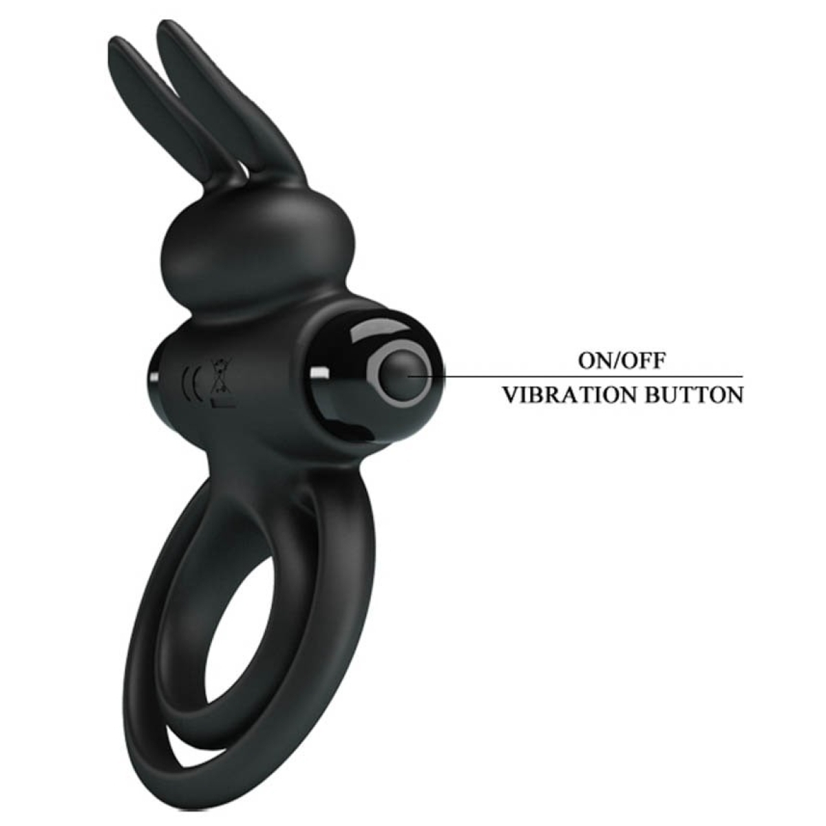 cockring vibrant dick rabbit petty love 25mm noir 3