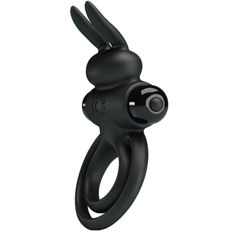 cockring vibrant dick rabbit petty love 25mm noir