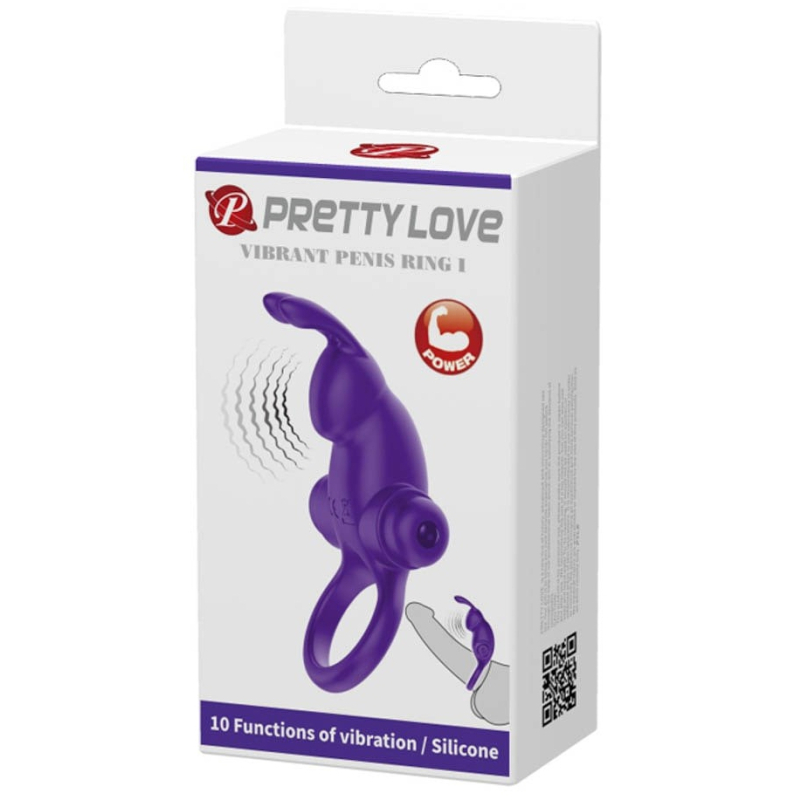 cockring vibrant dick rabbit pretty love 30mm violet 1