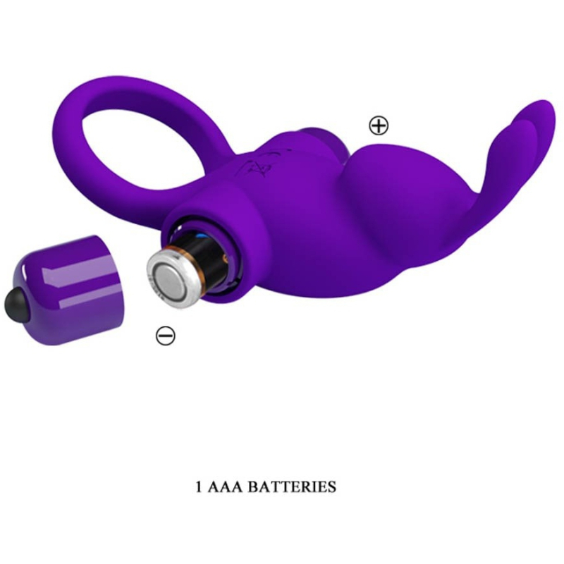 cockring vibrant dick rabbit pretty love 30mm violet 4