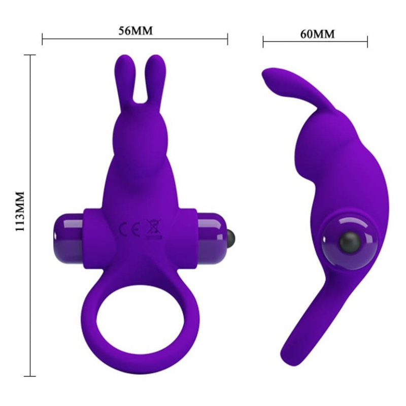 cockring vibrant dick rabbit pretty love 30mm violet 5