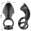 cockring vibrant double delight noir 4