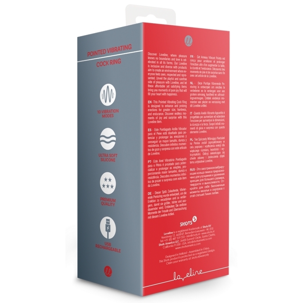 cockring vibrant pointed ring 45mm 7